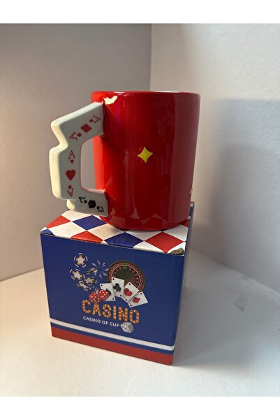 u-toys İSKANBİL KAGITLI CASİNO  ÖZEL TASARIM KUPA BARDAK PORSELEN BARDAK