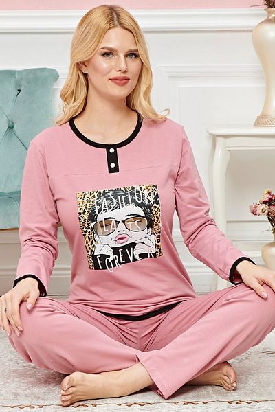 Easy Tedarik Long Sleeve Pajama Set Model no 7616