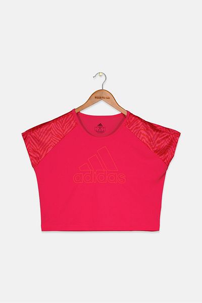 adidas Kid Girls Designed To Move Seasonal T-shirt, Pink