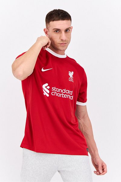 Nike Men Sportswear Fit Short Sleeve Football Jersey, Red
