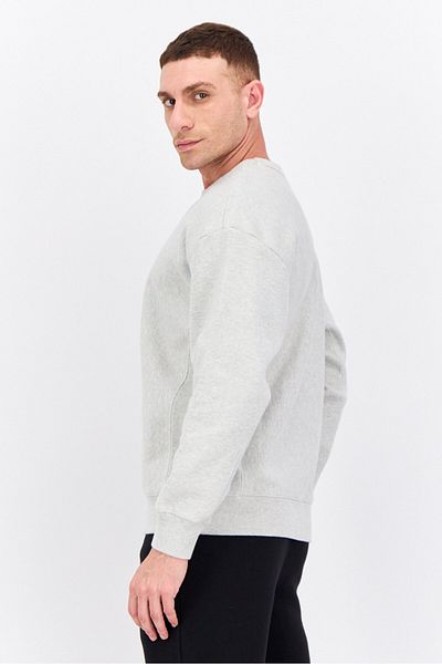 Champion Men Sportswear Fit Long Sleeves Outdoor Sweatshirt, Grey Heather