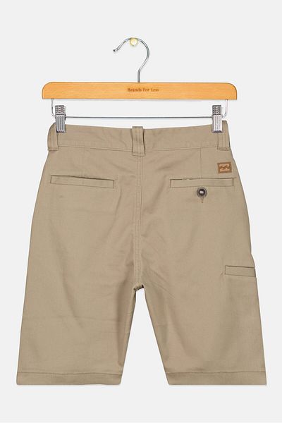 BİLLABONG Toddlers Boy Solid Shorts, Dark Khaki