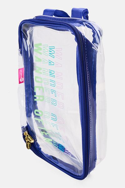 Miamica 3 Pcs Printed Packing Cubes 23 H X 41 L X 6 W Cm, Blue