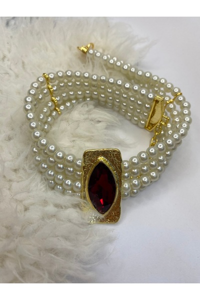 Tılsım Bijuteri Altın Kaplama Kristal Taşlı Choker Tasma Kolye