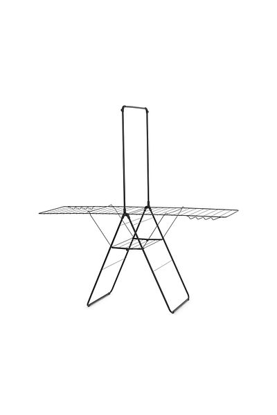 Brabantia Hangon Drying Rack, 25 meters with Rod, Matt Black