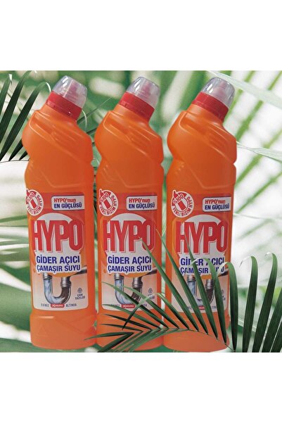 Hypo 750 ML GİDER AÇICI ÇAMAŞIR SUYU ÇAM TAZELİĞİ 3 ADET