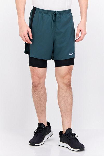 Nike Men Standard Fit 8 Inseam Training Shorts, Green