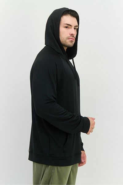 gaiam Men Slim Fit Long Sleeve Training Hoodies, Black
