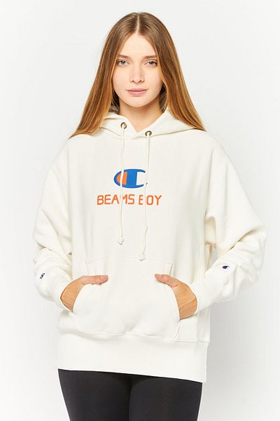 Champion Women Sportswear Fit Long Sleeves Outdoor Hoodies, Off White Combo