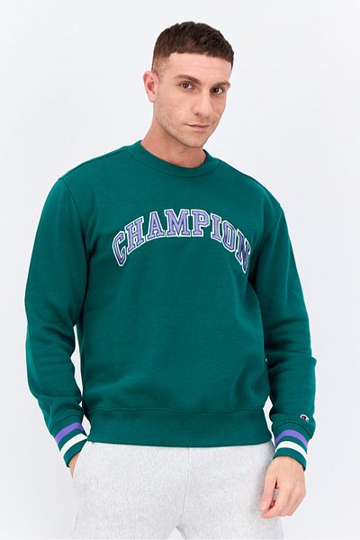 Champion Men Sportswear Fit Long Sleeves Outdoor Sweatshirt, Green