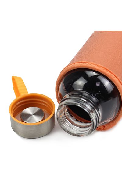 İkon store Glass Flask with Case 500ml