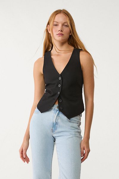 Stradivarius سترة قصيرة بأزرار