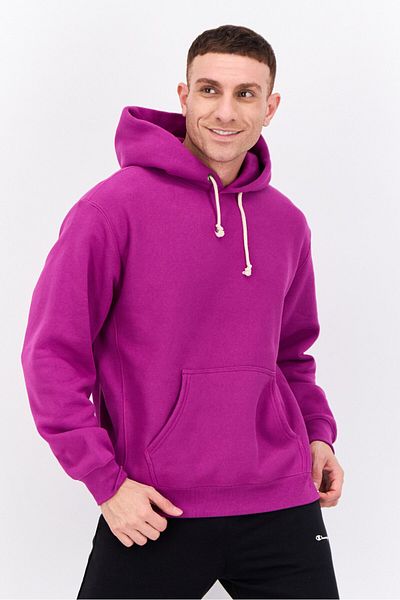 Champion Men Sportswear Fit Long Sleeves Outdoor Sweatshirt, Purple