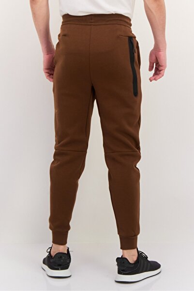 Nike Men Slim Fit Drawstring Outdoor Sweatpants, Brown