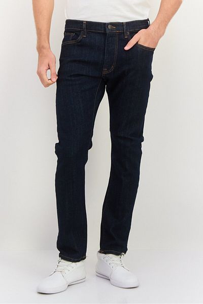 Riders by Lee Men Slim Fit Washed Stretchable Tapered Denim, Navy
