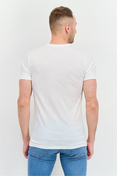Perry Ellis Men 3 Pack Crew Neck Short Sleeve Solid T Shirt, White