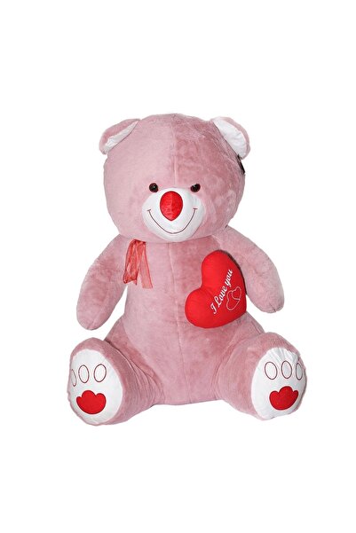 POLLYTOYS POL-1022 Peluş Kalpli Ayıcık  battal 120 cm -Polly Toys