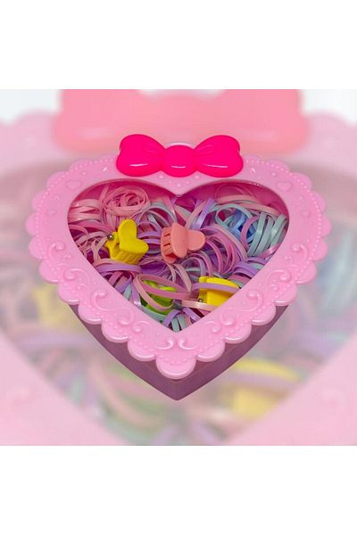 bijoux uniques Heart Box Latch Rubber Buckle Set