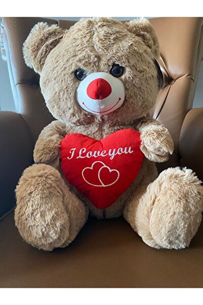 POLLYTOYS oyuncak peluş kalpli ayıcık