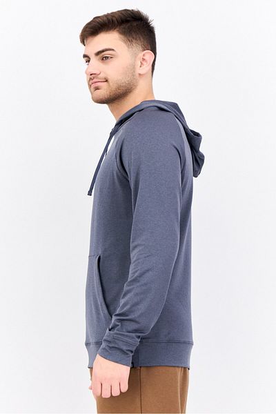 gaiam Men Slim Fit Long Sleeve Training Hoodies, Dark Grey