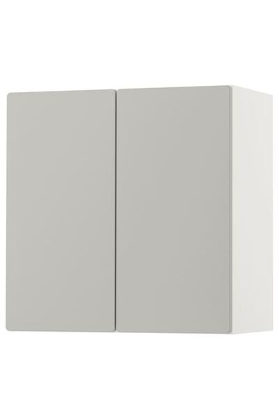 IKEA - SMASTAD, çocuk duvar dolabı, beyaz-gri, 60x30x60 cm