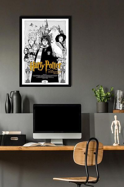 Saturn Pictură înrămată Harry Potter și Piatra Sărutului - Pictură poster film