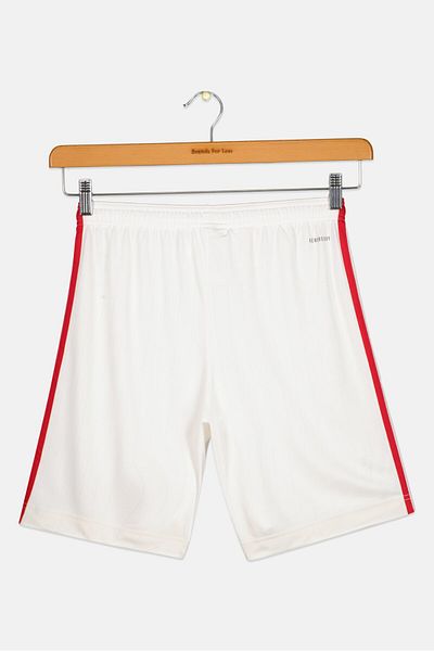 adidas Kids Boy Sportswear Manchester United Football Shorts, White/red