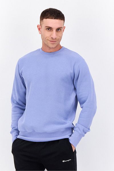 Champion Men Sportswear Fit Long Sleeve Outdoor Sweatshirts, Light Purple