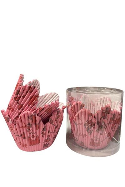 BENS Pink Love Cupcake - Set of 50 Muffin/Suffle Cakes