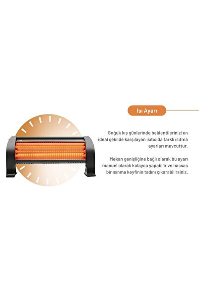 İnova Fuji Plus 3 Çubuk Quartz Elektrikli Isıtıcı