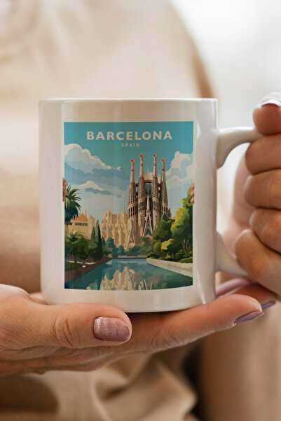 South Steel كوب برشلونة-اسبانيا المطبوع المميز