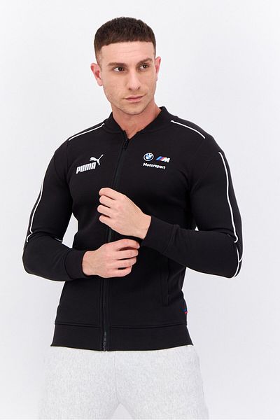 Puma Puma x BMW Motorsport Men Sportswear Fit Full Zip Outdoor Sweatshirt, Black