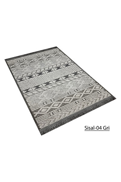 DECOSER HALI Decoser Sisal Koleksiyonu Dokuma Halı DH04 Gri