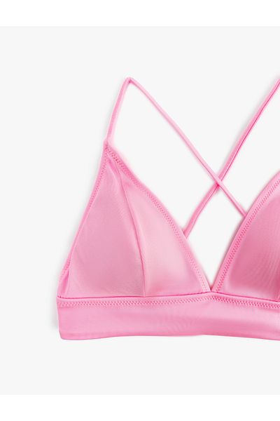 Koton Μπλουζάκι μπικίνι Bralet με λεπτομέρεια με κορδόνια στο πίσω μέρος