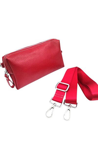 UCCELLO Genuine Leather Men's Handbag with Shoulder Strap