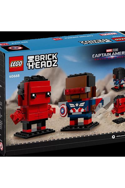LEGO 40668 Captain America and Red Hulk Figures