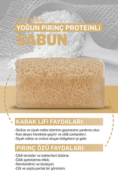 wellnessyaşam Pumpkin Fiber Soap with Dense Rice Protein 130 Gr - Your Skin's Natural Care Specialist!
