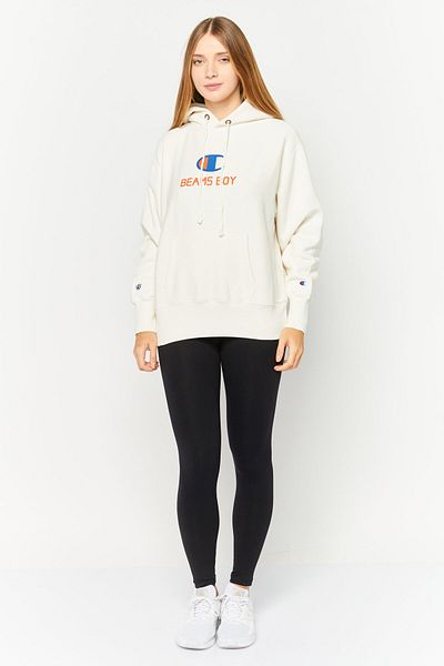 Champion Women Sportswear Fit Long Sleeves Outdoor Hoodies, Off White Combo