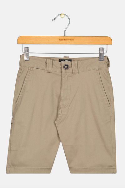 BİLLABONG Toddlers Boy Solid Shorts, Dark Khaki