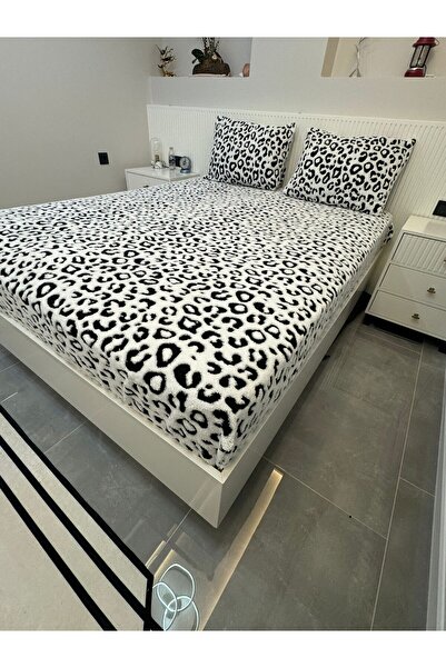 Violacasa Yumoş Puffy  Lastikli Çarşaf Yastık Kılıflı ( 160x200 ve 180x200)  Leopar