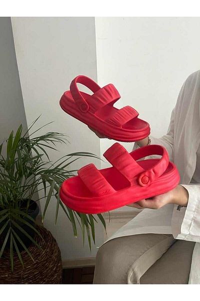 AkınalBella Sandale cu talpă anatomică cu dungi duble, ultra ușoare, moi și flexibile, antiderapante, pentru plajă, grădină, piscină, papuci