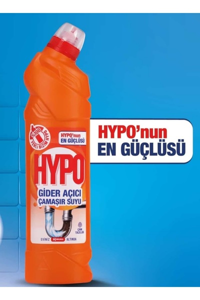 Hypo 750 ML GİDER AÇICI ÇAMAŞIR SUYU ÇAM TAZELİĞİ 3 ADET
