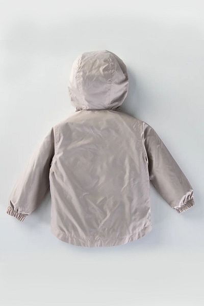 Ofislot Scoop Print, Long Sleeve, Zip-Up and Hooded Rain Coat for Baby Boys and Children