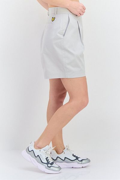 Lyle & Scott Women Solid Basic Shorts, Light Grey