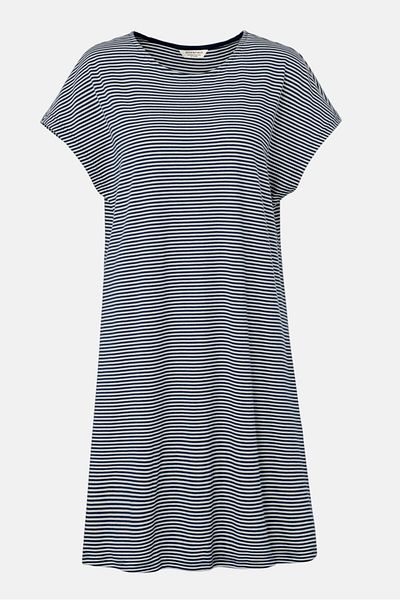 Tchibo Women Stripe Min Dress, Navy/White