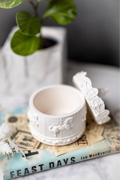 Mandalin Art Studio Carousel Decorative Jewelry Box