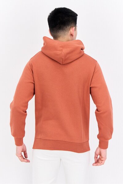 Champion Men Sportswear Fit Long Sleeves Outdoor Hoodies, Rust