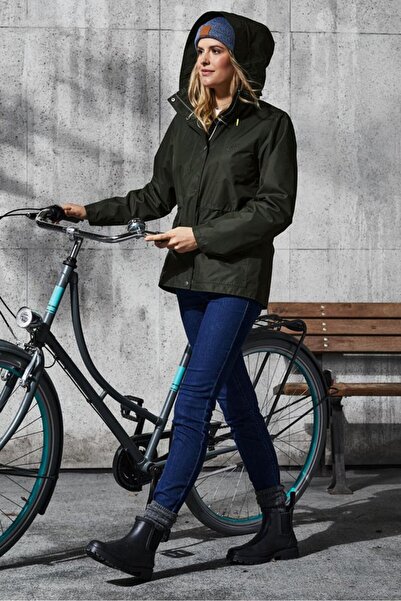 Tchibo Women Plain Parka Jacket, Olive