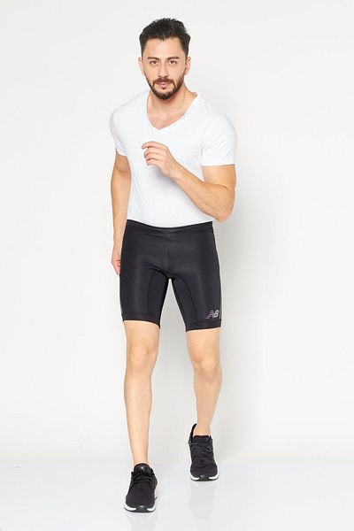 New Balance Men Fitted 9 Inch Training Shorts, Black