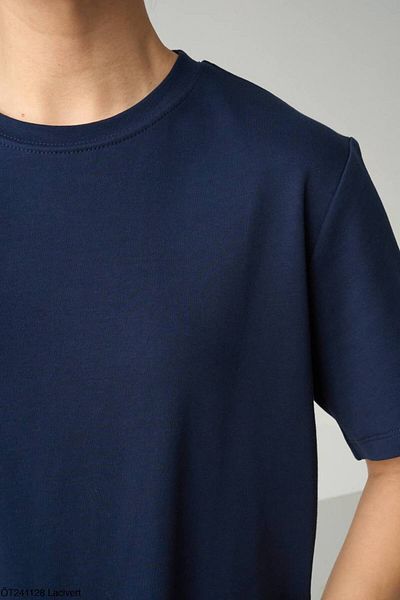 Askı Nişantaşı Γυναικείο μπλουζάκι Navy Blue Crew Neck Basic